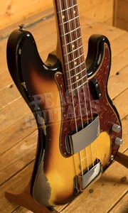 Fender Custom Shop Limited 63 Precision Bass - Heavy Relic Faded Aged 3-Tone Sunburst