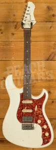 Novo Nucleus Idris HSS | Olympic White - Tortoise Shell Pickguard