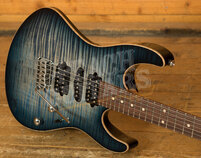 Suhr Modern Plus Faded Trans Whale Blue Burst Pau Ferro