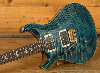 PRS Wood Library Custom 24 River Blue Ziricote FB Left Handed