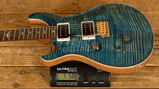 PRS Wood Library Custom 24 River Blue Ziricote FB Left Handed