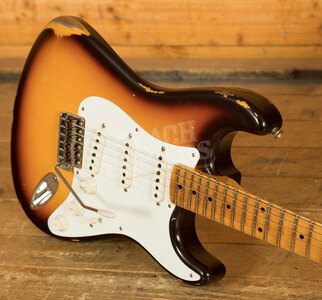 Fender Custom Shop '58 Strat Relic Faded Aged Chocolate 3-Colour Sunburst