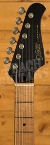 Xotic California Classic XSC-2 - Black over Red Heavy Ageing Matching Headstock