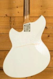 Novo Nucleus Serus J | Olympic White - Tortoise Shell Pickguard