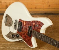 Novo Nucleus Serus J | Olympic White - Tortoise Shell Pickguard