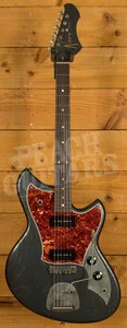 Novo Nucleus Serus J | Charcoal Frost - Tortoise Shell Pickguard