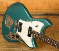 Novo Nucleus Serus J | Ocean Turquoise - Parchment Pickguard