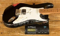 Xotic California Classic XSC-2 - Black over Red Heavy Ageing Matching Headstock
