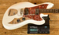 Novo Nucleus Serus J | Olympic White - Tortoise Shell Pickguard