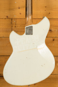 Novo Nucleus Serus J | Olympic White - Tortoise Shell Pickguard