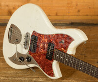 Novo Nucleus Serus J | Olympic White - Tortoise Shell Pickguard