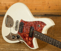 Novo Nucleus Serus J | Olympic White - Tortoise Shell Pickguard