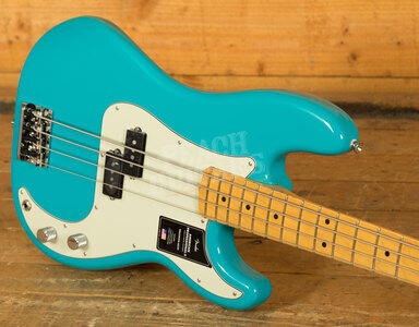 Fender American Professional II Precision Bass Miami Blue Maple