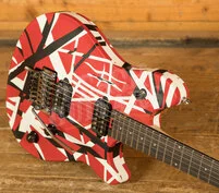 EVH Wolfgang Special Striped Series Ebony Red Black & White