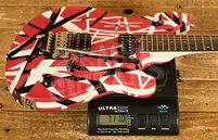 EVH Wolfgang Special Striped Series Ebony Red Black & White