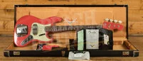 Fender Custom Shop 63 Jazz Bass - Journeyman Relic Aged Fiesta Red