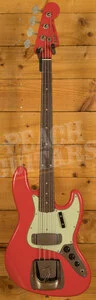 Fender Custom Shop 63 Jazz Bass - Journeyman Relic Aged Fiesta Red