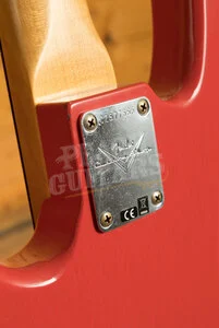 Fender Custom Shop 63 Jazz Bass - Journeyman Relic Aged Fiesta Red