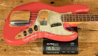 Fender Custom Shop 63 Jazz Bass - Journeyman Relic Aged Fiesta Red