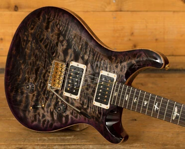 PRS Wood Library Custom 24 Charcoal Purpleburst Roasted Maple/Ziricote