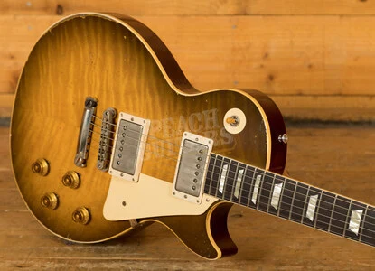 Gibson Custom Murphy Lab HP Top 59 Les Paul Golden Poppy Burst Heavy Aged Murphy Painted