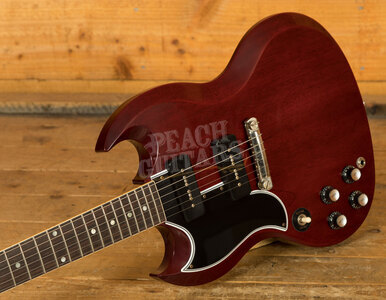 Gibson Custom '63 SG Special Left Handed Cherry Red Lightning Bar VOS NH
