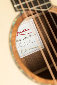 Lowden 50th Anniversary Collection O-50 | Master Grade Guatemalan Rosewood - Master Grade Alpine Spruce