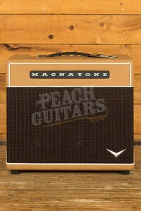 Magnatone Master Collection Super Fifteen Electric Guitar Amplifier Combo - 15W - 1x12" - Camel w/Oxblood