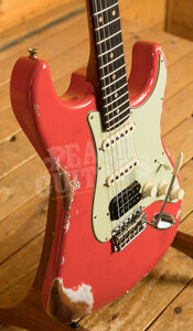 Fender Custom Shop 61 Stratocaster HSS Heavy Relic Fiesta Red