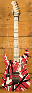 EVH Striped Series LH | Red w/Black & White Stripes *Left-Handed*