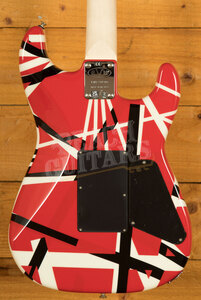 EVH Striped Series LH | Red w/Black & White Stripes *Left-Handed*