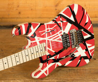 EVH Striped Series LH | Red w/Black & White Stripes *Left-Handed*