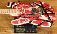 EVH Striped Series LH | Red w/Black & White Stripes *Left-Handed*