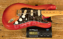 Fender American Ultra Luxe Stratocaster | Maple - Plasma Red Burst