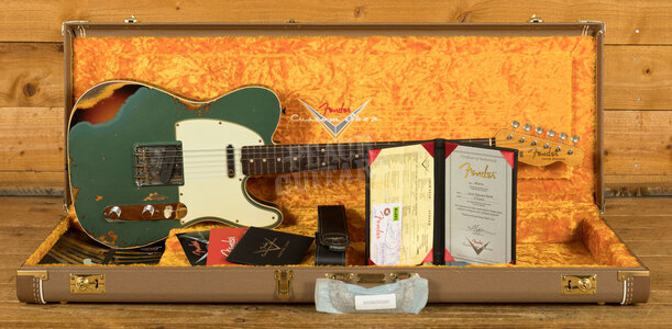 Fender Custom Shop LTD '60 Tele Custom Heavy Relic Sherwood Green over 3TSB