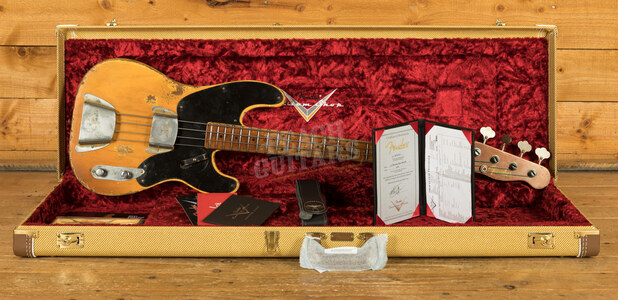 Fender Custom Shop '51 P-Bass MB Vincent Van Trigt Heavy Relic Nocaster Blonde
