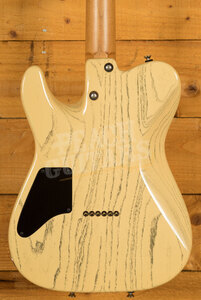 Tom Anderson Pro Am T Shorty Contoured | TV Yellow w/Black Dog Hair