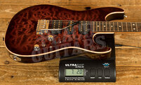 Tom Anderson Drop Top | Blood Orange Burst w/Binding - Black w/Orange Dog Hair Back