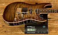 Tom Anderson Drop Top Shorty Hollow | Light Tiger Eye Burst w/Binding - Black Back