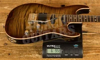 Tom Anderson Drop Top Shorty Hollow | Light Tiger Eye Burst w/Binding - Black Back