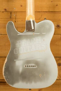 Fender Custom Shop Masterbuilt Kyle McMillin Brent Mason Tele - Heavy Relic Flat Silver Satin