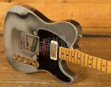 Fender Custom Shop Masterbuilt Kyle McMillin Brent Mason Tele - Heavy Relic Flat Silver Satin