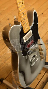 Fender Custom Shop Masterbuilt Kyle McMillin Brent Mason Tele - Heavy Relic Flat Silver Satin