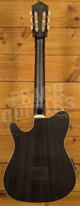 Ibanez TOD10N Tim Henson Solid-Top Cutaway Nylon Guitar - Transparent Black Flat