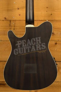Ibanez TOD10N Tim Henson Solid-Top Cutaway Nylon Guitar - Transparent Black Flat