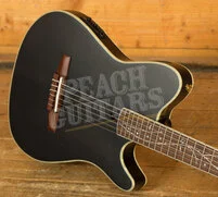 Ibanez TOD10N Tim Henson Solid-Top Cutaway Nylon Guitar - Transparent Black Flat