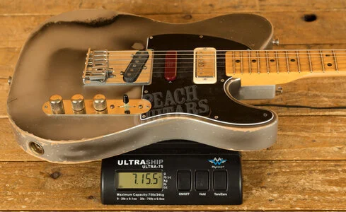 Fender Custom Shop Masterbuilt Kyle McMillin Brent Mason Tele - Heavy Relic Flat Silver Satin