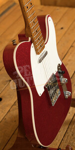 Fender Custom Shop '52 Tele Relic Roasted Maple Neck Red Sparkle