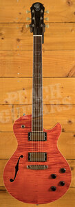 Patrick James Eggle Macon Carve Top Semi-Hollow Guards Red