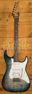 Suhr Standard Plus Faded Trans Whale Blue Burst Pau Ferro